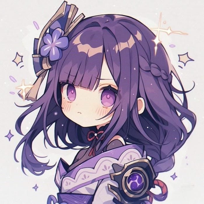 raiden shogun chibi 3k đẹp