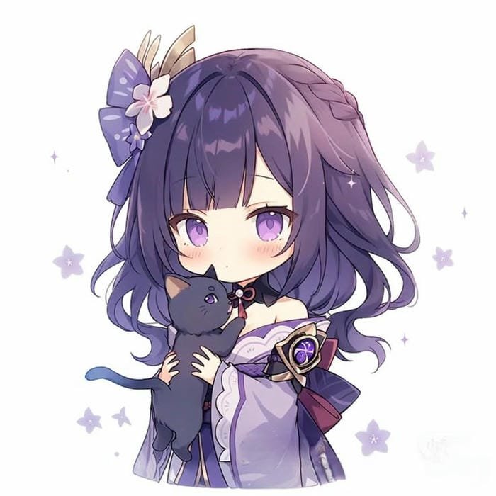 raiden shogun chibi cực cute