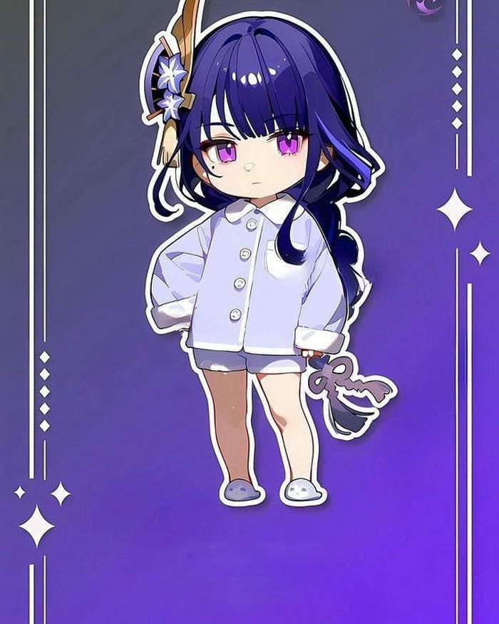 raiden shogun chibi cực đáng yêu