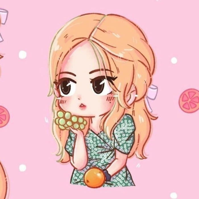 rosé chibi dễ thương