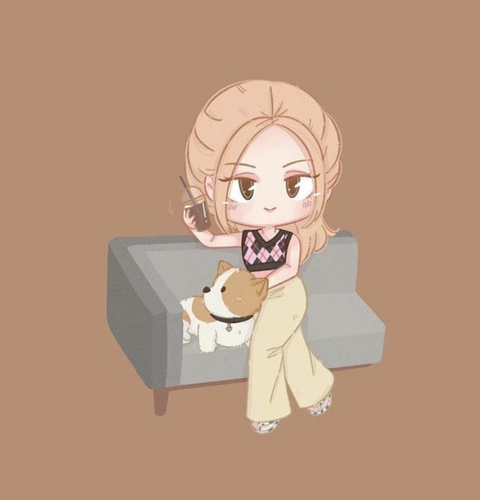 rosé chibi dễ thương nhất