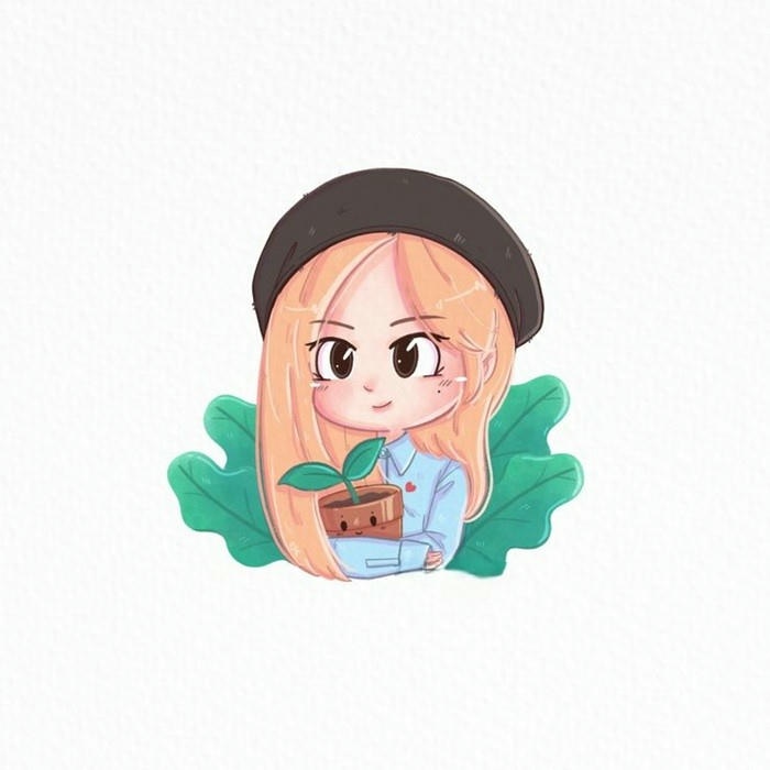 rosé chibi đẹp