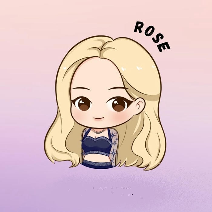 rosé chibi xinh đẹp