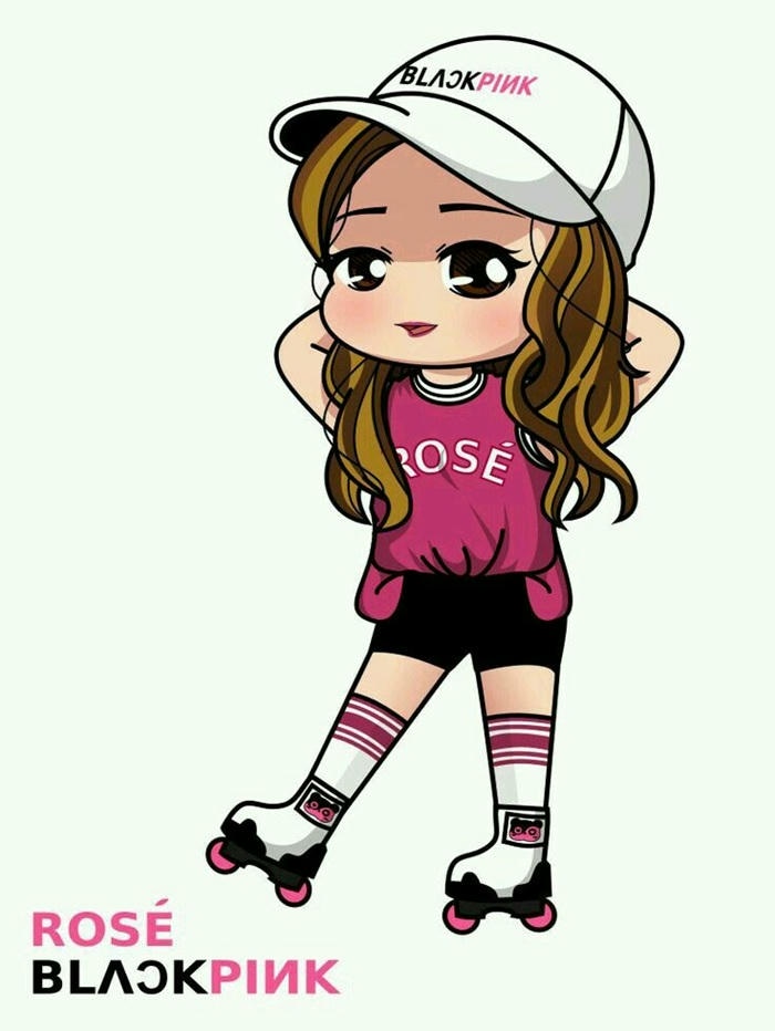 rosé chibi