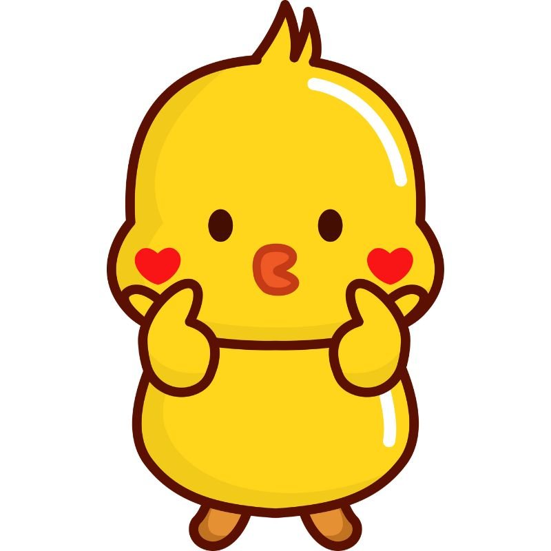 vịt cute chibi đẹp