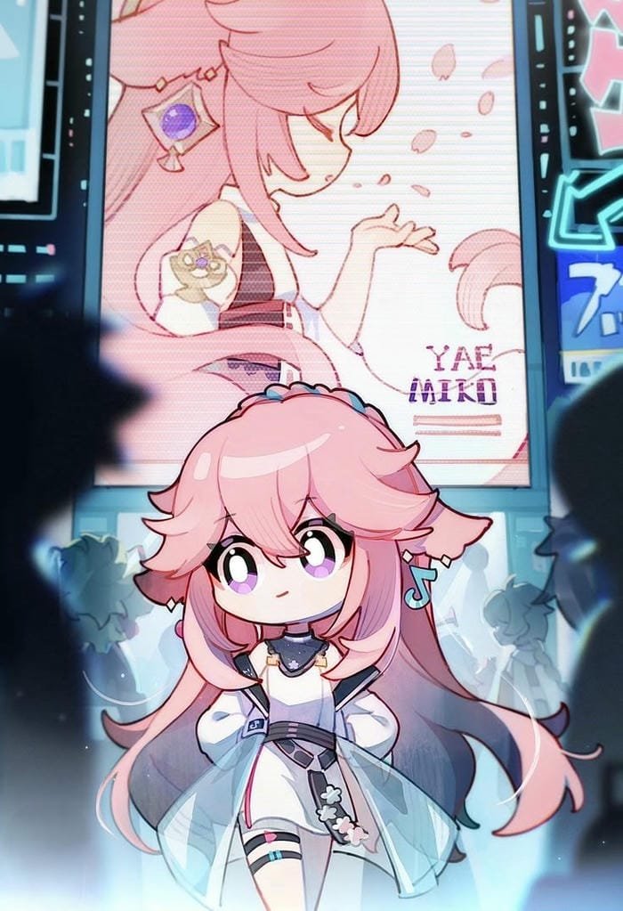 yae miko chibi 4k