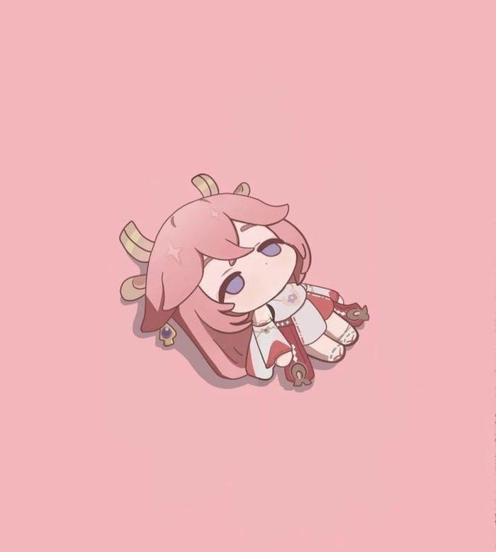 yae miko chibi cute