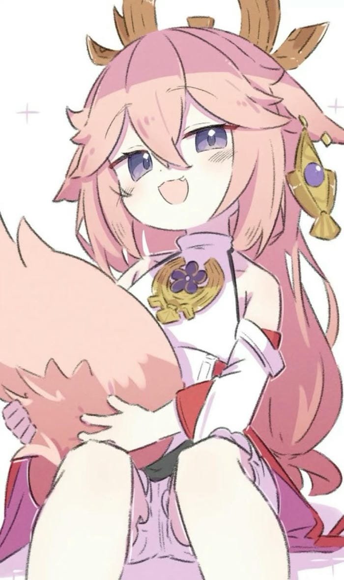 yae miko chibi đáng yêu