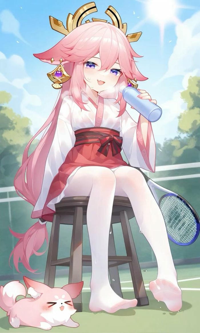 yae miko chibi quyến rũ