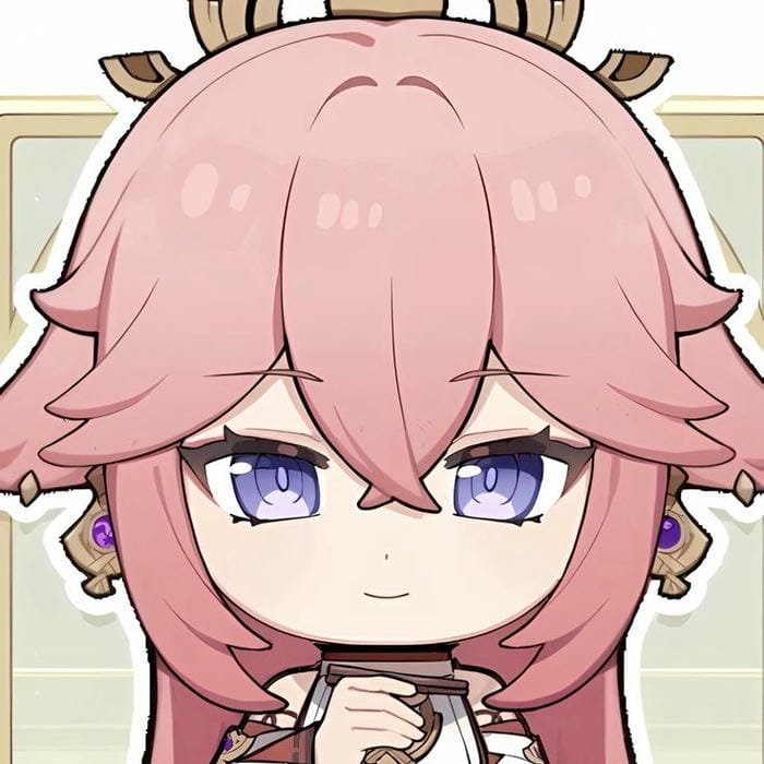 yae miko chibi siêu đẹp