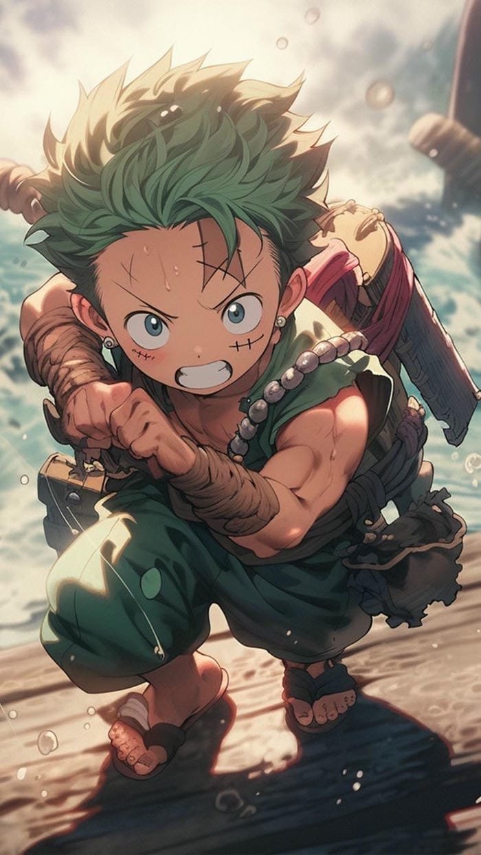 zoro chibi 4k cực đẹp
