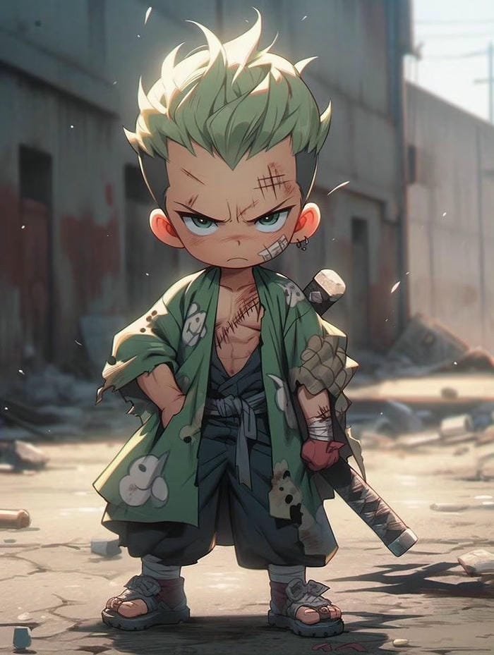 zoro chibi 4k đẹp