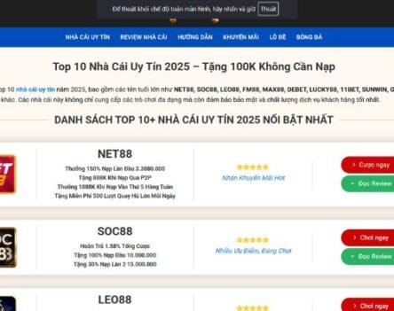 Nhà Cái Uy Tín – Bảng Xếp Hạng Nhà Cái Chi Tiết Nhất 